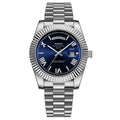 MONTRE GENÈVE ARGENT (JOUR-DATE)