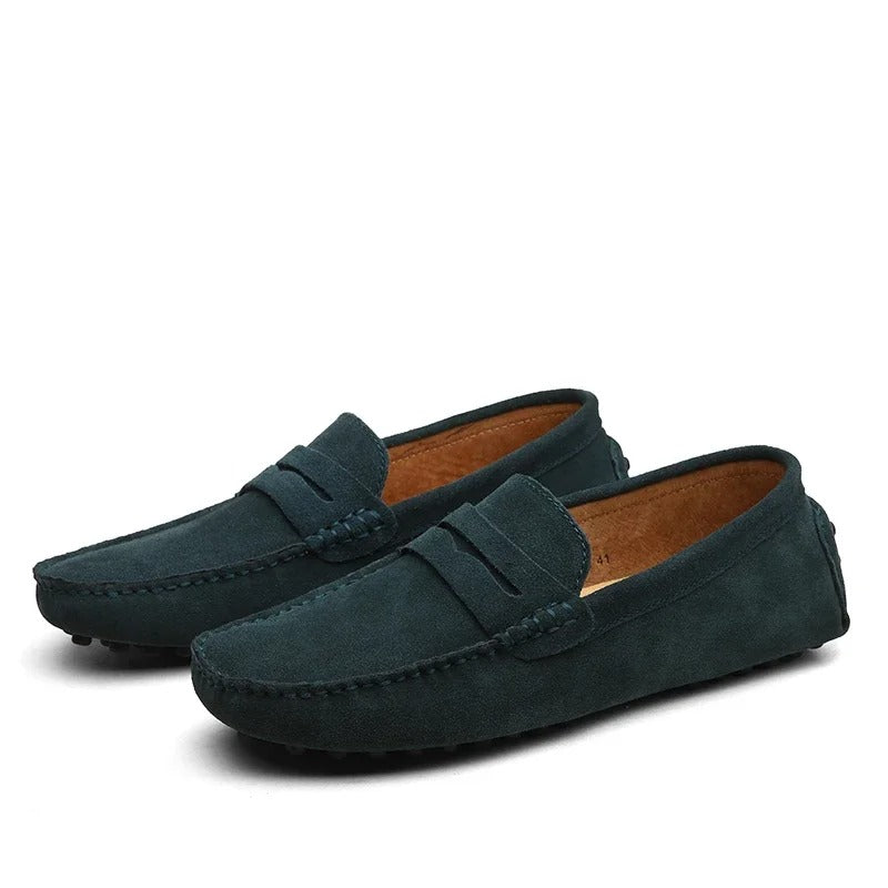 MOCASSINS EN DAIM SUÈDE