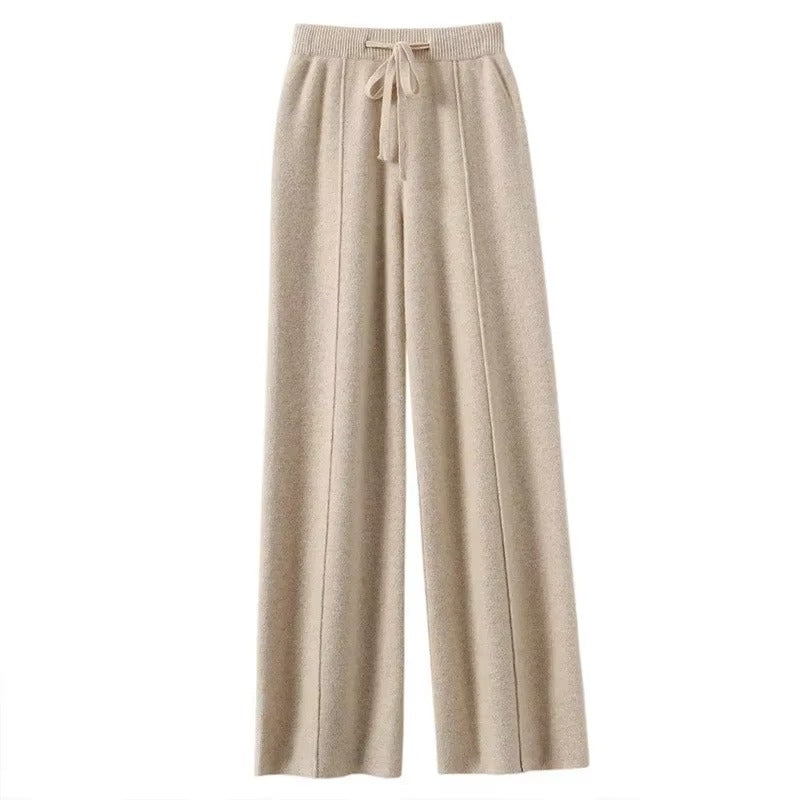 MARGAUX - PANTALON TAILLE HAUTE À JAMBE LARGE