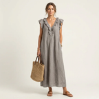 ROBE MAXI SANS MANCHES ÉLÉGANTE
